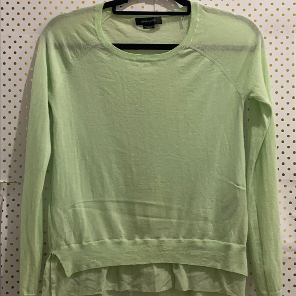 Beautiful Mint Green 100% Cashmere Sweater!